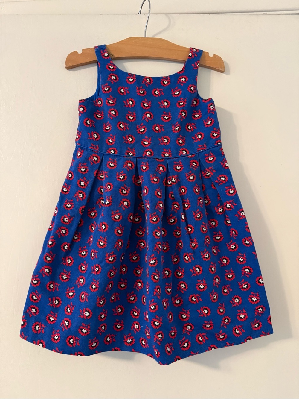 Janie and Jack Royal Blue Floral Fit-and-Flare Dress